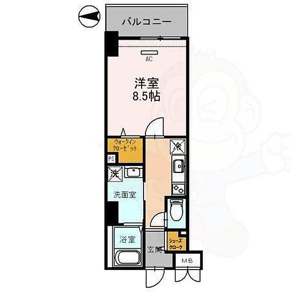 (仮)西宮北口　深津町プロジェクト ｜兵庫県西宮市深津町(賃貸マンション1K・2階・32.19㎡)の写真 その2