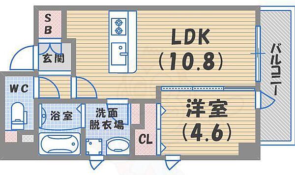 KOSHO．BUILDING　nisinomiya ebisu ｜兵庫県西宮市本町(賃貸マンション1LDK・5階・38.04㎡)の写真 その2