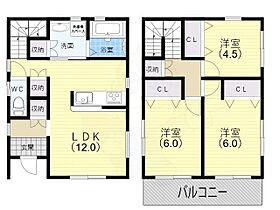 今津上野町戸建D号棟  ｜ 兵庫県西宮市今津上野町（賃貸一戸建3LDK・1階・79.50㎡） その2