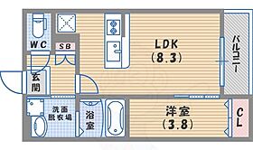 Luca春風  ｜ 兵庫県西宮市甲子園春風町（賃貸アパート1LDK・3階・30.15㎡） その2