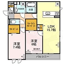 百花園EAST  ｜ 兵庫県西宮市里中町２丁目9番18号（賃貸アパート2LDK・2階・70.43㎡） その2