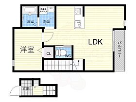 兵庫県西宮市津門綾羽町（賃貸アパート1LDK・2階・34.32㎡） その2