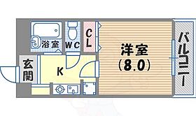 エスタシオン甲子園口  ｜ 兵庫県西宮市甲子園口３丁目24番6号（賃貸マンション1K・1階・24.74㎡） その2