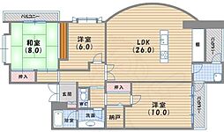 グリーンファイブ 3SLDKの間取図画像