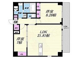 プレジオ西宮北口 6階/-
