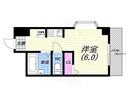 グレース 1Kの間取図画像