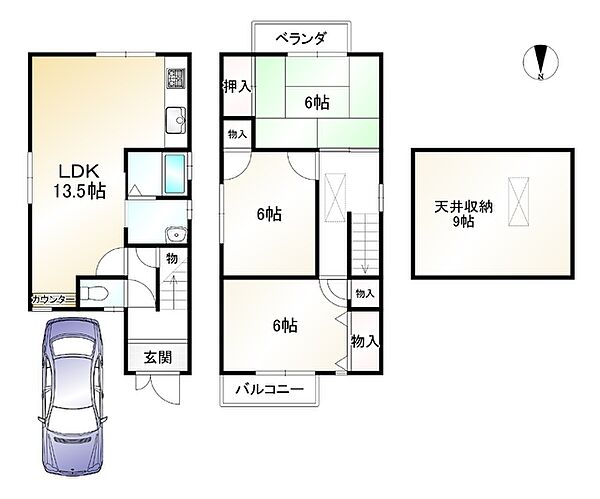 間取りを拡大表示