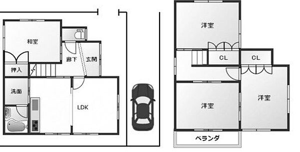 大池釜ヶ谷住宅 ｜兵庫県神戸市北区有野町唐櫃(賃貸一戸建4LDK・--・79.78㎡)の写真 その2