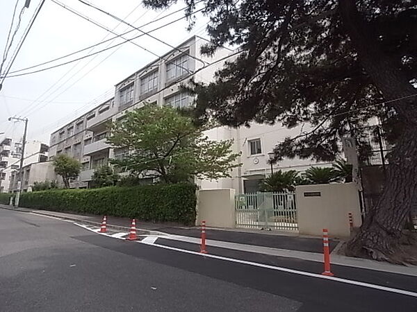 画像22:神戸市立御影中学校（306m）