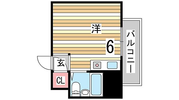 ローレルコートマンション 402｜兵庫県神戸市東灘区青木５丁目(賃貸マンション1R・4階・17.00㎡)の写真 その2