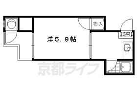 みやこハウス 2-5 ｜ 京都府京都市左京区北白川西町（賃貸アパート1K・2階・18.27㎡） その2