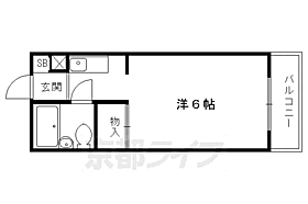 第3吉与門ハイツ 106 ｜ 京都府京都市左京区北白川下池田町（賃貸マンション1K・1階・16.47㎡） その2