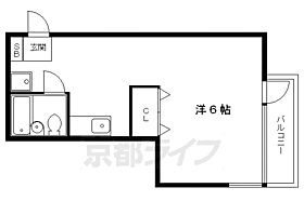 アザレアコーポ 102 ｜ 京都府京都市左京区松ケ崎東町（賃貸マンション1DK・1階・21.45㎡） その2