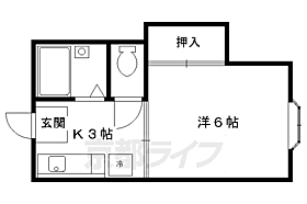 ハイツこだま 202 ｜ 京都府京都市左京区松ケ崎井出ケ海道町（賃貸アパート1K・2階・20.28㎡） その2