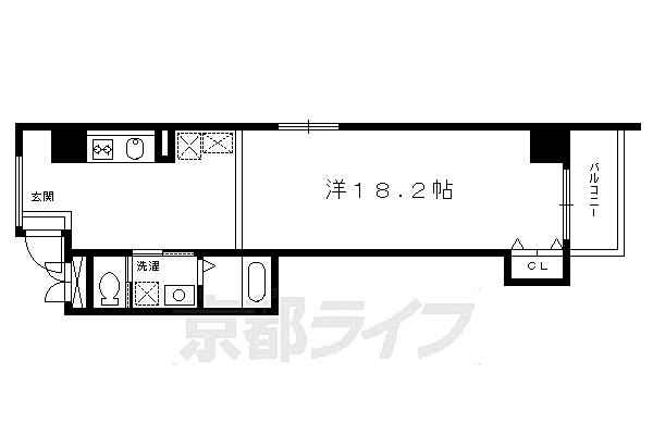 リンツ御池 203｜京都府京都市中京区壺屋町(賃貸マンション1R・2階・35.76㎡)の写真 その2