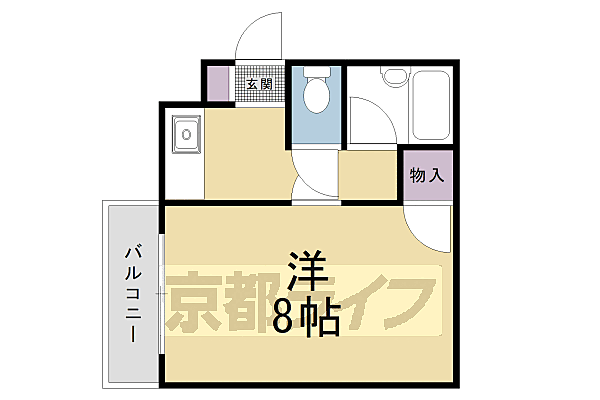 ナイス市原24 306｜京都府京都市左京区静市市原町(賃貸マンション1K・3階・22.00㎡)の写真 その2