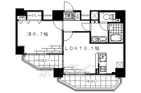 京都府京都市上京区藁屋町（賃貸マンション1LDK・2階・42.27㎡） その2