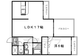 京都府京都市北区鷹峯藤林町（賃貸マンション1LDK・3階・45.00㎡） その2