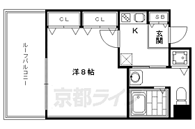 ＳＨＩＣＡＴＡ　ＯＮＺＥ　ＢＬＤＧ 0405 ｜ 京都府京都市中京区少将井町（賃貸マンション1K・4階・28.41㎡） その2