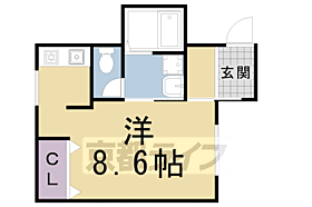 西村ビル 401 ｜ 京都府京都市左京区北白川上別当町（賃貸マンション1R・4階・28.46㎡） その2