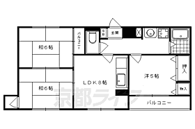 エクセレント修学院 202 ｜ 京都府京都市左京区山端川原町（賃貸マンション3LDK・2階・60.20㎡） その2