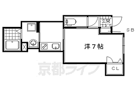 ａｔｔｅｎｉｒ　ｉ（アトニールアイ） 103 ｜ 京都府京都市左京区下鴨芝本町（賃貸アパート1K・1階・25.77㎡） その2