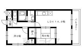 レスト蟹ヶ坂 303 ｜ 京都府京都市北区西賀茂蟹ケ坂町（賃貸マンション2LDK・3階・58.00㎡） その2