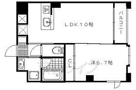 ｓａｗａｒａｂｉ　ｋｉｔａｙａｍａ 302 ｜ 京都府京都市左京区松ケ崎芝本町（賃貸マンション1LDK・3階・38.76㎡） その2