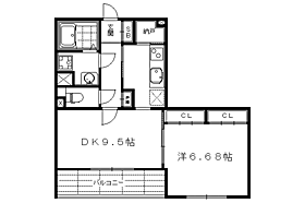 プレシャス御所南 303 ｜ 京都府京都市中京区大津町（賃貸マンション1LDK・3階・43.87㎡） その1