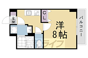 京都府京都市上京区浮田町（賃貸マンション1K・4階・25.81㎡） その2