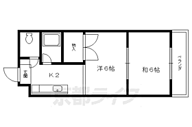 サンチェリーたかだI 106 ｜ 京都府京都市左京区高野清水町（賃貸マンション2K・1階・30.89㎡） その2