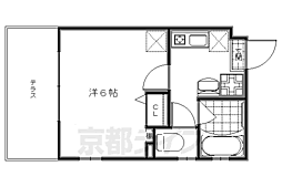 Ｖｉｎｅ　Ｏａｋ　Ｃｈｉｅｎｏ 1階1Kの間取り