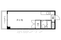 アネックス21 3階1Kの間取り