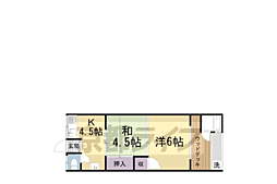 グリーンハイツ 1階2DKの間取り