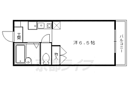 ヴィレッジ岩倉 2階1Kの間取り
