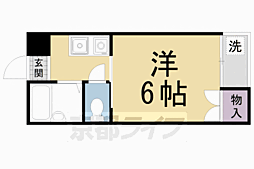 コーポ牧 1階1Kの間取り