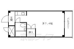 ハイツ葵 3階1Kの間取り