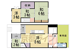 京都市営烏丸線 鞍馬口駅 徒歩27分の賃貸テラスハウス