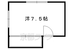 下鴨IVY ワンルームの間取図画像