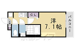 ネクスフィーダ二軒茶屋 2階1Kの間取り