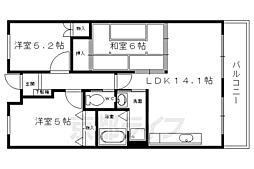 ヴィーブル岩倉 1階3LDKの間取り