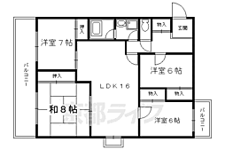フェニックス堀川 4LDKの間取図画像
