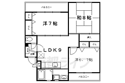 カーサナカムラ2 3LDKの間取図画像