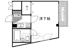 シャルムリラ 1Kの間取図画像