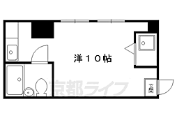 ジュアール吉田 1Kの間取図画像
