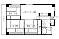 第二白川ハイツ3階8.3万円