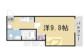 京都府京都市右京区梅津神田町（賃貸マンション1K・3階・26.07㎡） その2
