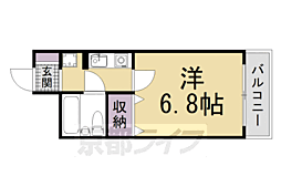 フレックス高野 1Kの間取図画像
