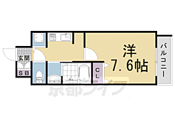 PIERISGARDEN 1Kの間取図画像