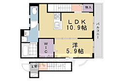 ユアメゾン丸川 1LDKの間取図画像